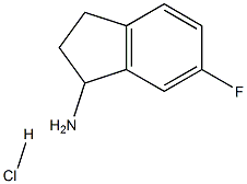 6-氟-2,3-二氢-1H-茚-1-胺盐酸盐,1191908-44-7,结构式