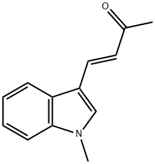 3-Buten-2-one, 4-(1-Methyl-1H-indol-3-yl)-, (3E)- Struktur