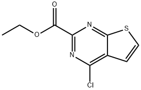 Ethyl 4-chlorothieno[2,3-d]pyrimidine-2-carboxylate Structure