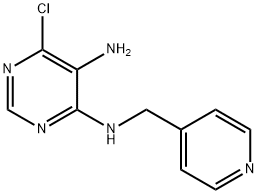 6-Chloro-N4-pyridin-4-ylMethyl-pyriMidine-4,5-diaMine Struktur