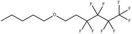 Perfluorobutyl ethyl pentyl ether Structure