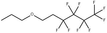 1,1,1,2,2,3,3,4,4-ノナフルオロ-6-プロポキシヘキサン 化学構造式