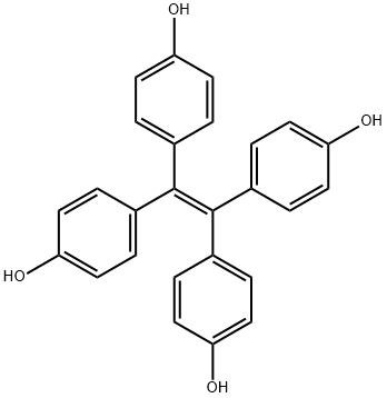 テトラキス(4-ヒドロキシフェニル)エチレン 化学構造式