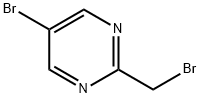 5-ブロモ-2-(ブロモメチル)ピリミジン 化学構造式