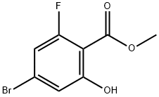 Methyl 4-broMo-2-fluoro-6-hydroxybenzoate Structure