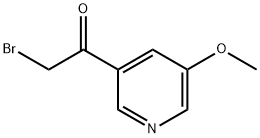 2-BroMo-1-(5-Methoxy-pyridin-3-yl)-ethanone Structure