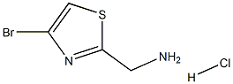 (4-broMothiazol-2-yl)MethanaMine hydrochloride 化学構造式