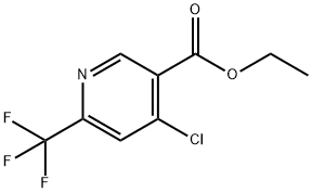 ethyl 4-chloro-6-(trifluoromethyl)nicotinate Struktur