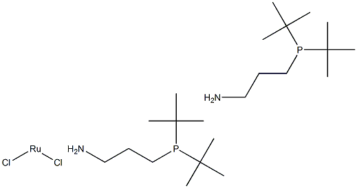 二氯双[3-(二-叔-丁基亚磷基)丙基氨]钌(II),1196147-60-0,结构式