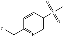 2-(Chloromethyl)-5-(methylsulfonyl)pyridine Structure