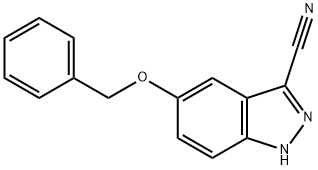 5-(Benzyloxy)-1H-indazole-3-carbonitrile 化学構造式