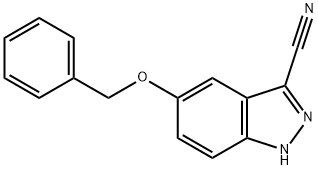 5-(苄氧基)-1H-吲唑-3-甲腈, 1196152-69-8, 结构式