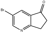 3-ブロモ-6,7-ジヒドロ-5H-シクロペンタ[B]ピリジン-5-オン 化学構造式