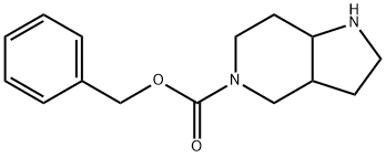 Octahydro-pyrrolo[3,2-c]pyridine-5-carboxylic acid benzyl ester 化学構造式