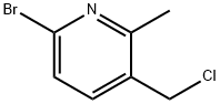 6-BroMo-3-chloroMethyl-2-Methyl-pyridine 化学構造式