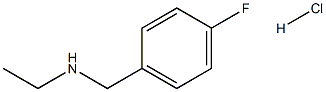 N-(4-フルオロベンジル)エタンアミン塩酸塩 化学構造式