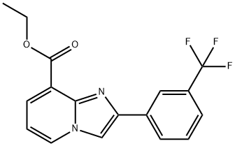 ethyl 2-(3-(trifluoroMethyl)phenyl)iMidazo[1,2-a]pyridine-8-carboxylate Struktur