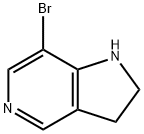 1H-Pyrrolo[3,2-c]pyridine, 7-bromo-2,3-dihydro- Struktur