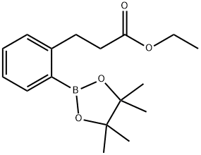 Ethyl 3-(2-(4,4,5,5-tetraMethyl-1,3,2-dioxaborolan-2-yl)phenyl)propanoate Struktur