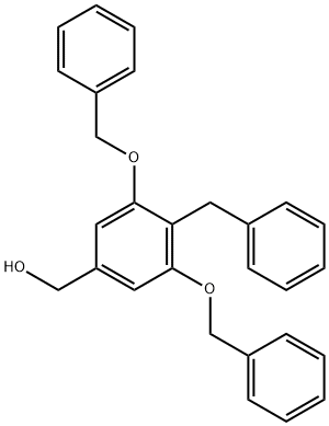 (4-Benzyl-3,5-bis(benzyloxy)phenyl)Methanol Struktur