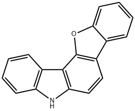 5H-ベンゾフロ[3,2-C]カルバゾール 化学構造式
