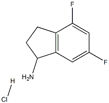4,6-Difluoro-2,3-dihydro-1H-inden-1-aMine hydrochloride Structure