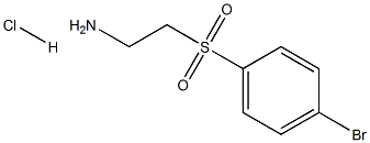 2-[(4-BroMophenyl)sulfonyl]-ethanaMine HCl 化学構造式