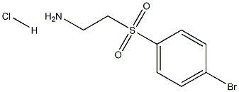 2-[(4-溴苯甲砜基)-乙胺盐酸盐,1200575-83-2,结构式