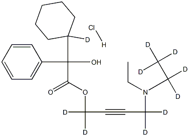 Oxybutynin-d10 Hydrochloride,120092-65-1,结构式