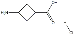 3-AMino-cyclobutanecarboxylic acid hydrochloride Structure