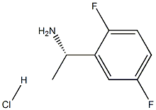 (S)-1-(2,5-Difluorophenyl)ethanaMine hydrochloride 化学構造式