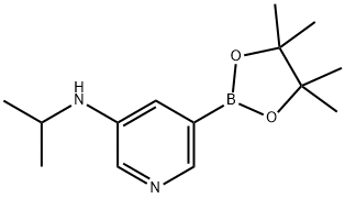 3-PYRIDINAMINE, N-(1-METHYLETHYL)-5-(4,4,5,5-TETRAMETHYL-1,3,2-DIOXABOROLAN-2-YL)- Structure