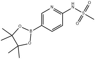 N-(5-(4,4,5,5-tetraMethyl-1,3,2-dioxaborolan-2-yl)pyridin-2-yl)MethanesulfonaMide Structure