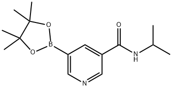 N-isopropyl-5-(4,4,5,5-tetraMethyl-1,3,2-dioxaborolan-2-yl)nicotinaMide Struktur