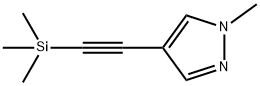 1-Methyl-4-((triMethylsilyl)ethynyl)-1H-pyrazole Structure