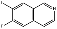 6,7-ジフルオロイソキノリン 化学構造式