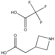 3-Azetidineacetic acid trifluoroacetate Struktur