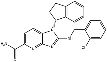 (R)-2-(2-chlorobenzylaMino)-1-(2,3-dihydro-1H-inden-1-yl)-1H-iMidazo[4,5-b]pyridine-5-carboxaMide