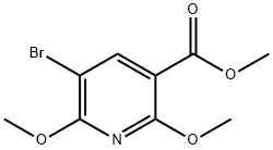 Methyl 5-broMo-2,6-diMethoxynicotinate Struktur