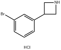 3-(3-溴苯基)氮杂环丁烷盐酸盐, 1203683-81-1, 结构式