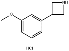3-(3-Methoxyphenyl)azetidine hcl 化学構造式