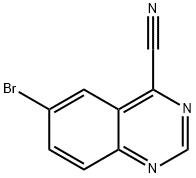 6-溴喹唑啉-4-甲腈 结构式