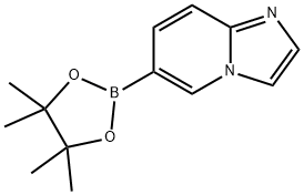 Imidazo[1,2-a]pyridine-6-boronic acic pinacol ester 化学構造式