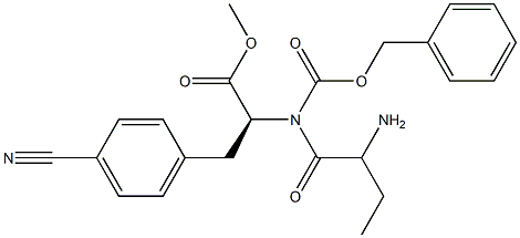 4-Cyano-N-[(phenylMethoxy)carbonyl]-L-2-aMinobutanoyl-L-phenylalanine Methyl Ester Structure