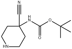 4-N-Boc-AMino-4-cyanopiperidine Struktur