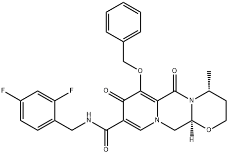 (4R,12aS)-N-(2,4-difluorobenzyl)-7-benzylhydroxy-4-Methyl-6,8-dioxo-3,4,6,8,12,12a-hexahydro-2H-pyrido[1',2':4,5]pyrazino[2,1-b][1,3]oxazine-9-carboxaMide|(4R,12AS)-N-(2,4-二氟苄基)-7-苯氧基-4-甲基-6,8-二氧-3,4,6,8,12,12A-六氢-9-羧基-2H-吡啶并[1',2':4,5]吡嗪并[2,1-B][1,3] 噁嗪烷-9-甲酰胺