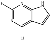 4-chloro-2-fluoro-7H-pyrrolo[2,3-d]pyriMidine Struktur