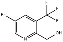 5-溴-3-三氟甲基吡啶-2-甲醇, 1206968-90-2, 结构式