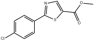 Methyl 2-(4-chlorophenyl)thiazole-5-carboxylate Struktur