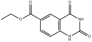 Ethyl2,4-dioxo-1,2,3,4-tetrahydroquinazoline-6-carboxylate Struktur
